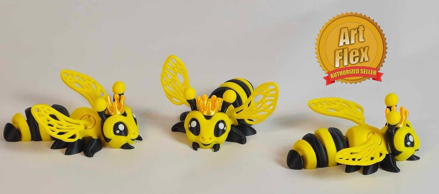 Flexi Queen Bee 3d printed