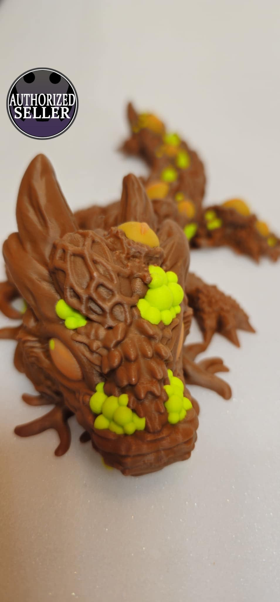 3d printed Infested Dragon, designed by Cinderwing 3d