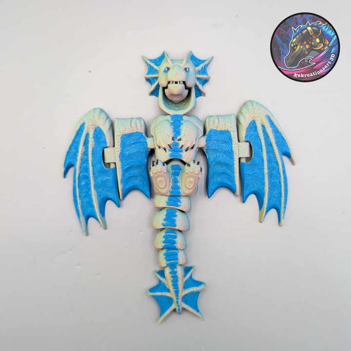 Flexi Chompy Dragon Fidget, designed by Kekreations