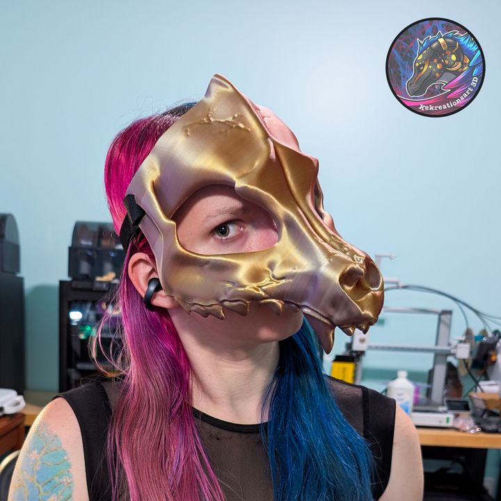 Wolf Skull Mask designed by Kekreations