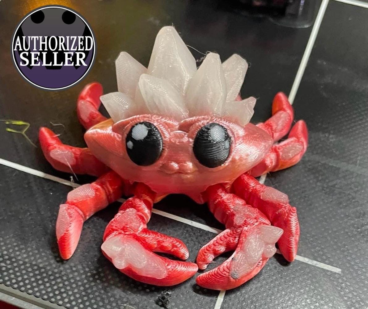 3d Print Multi Color Crystal Crab, designed by Cinderwing.