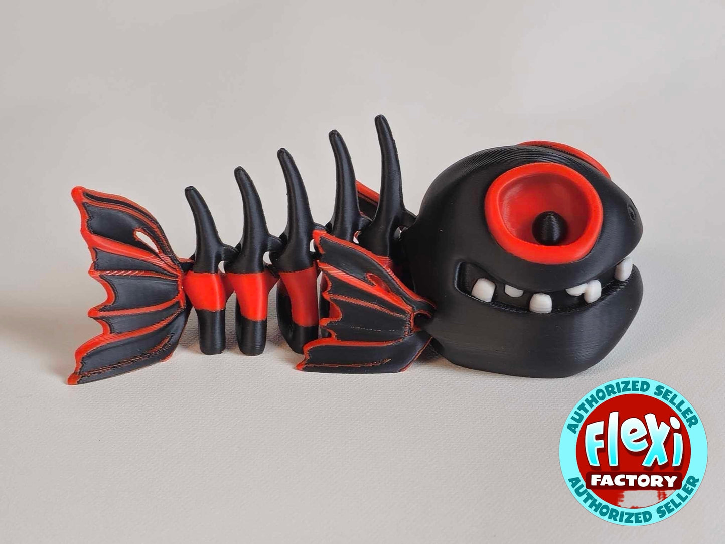 3d Printed multicolor Bone Fish, designed by Flexi Factory