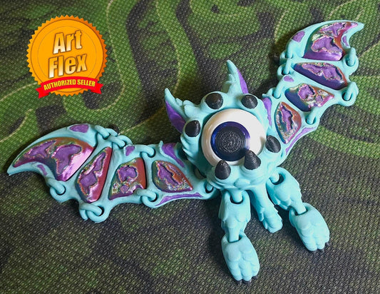 3d print multi-color Cyclops Bat, designed by Art Flex.