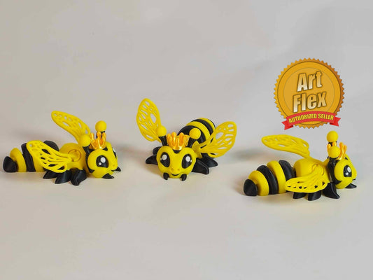 3d printed Flexi Queen Bee, designed by Art Flex.