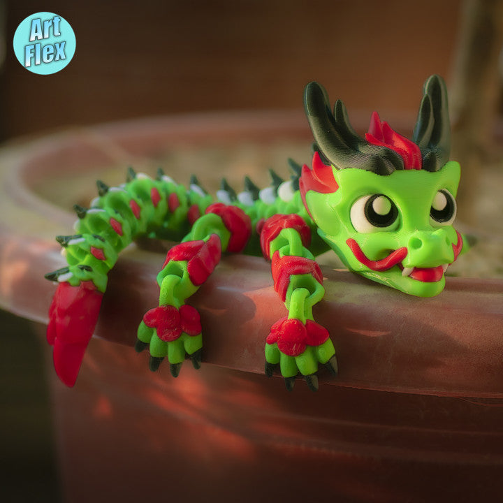 Articulated Baby Chinese Dragon designed by ArtFLex