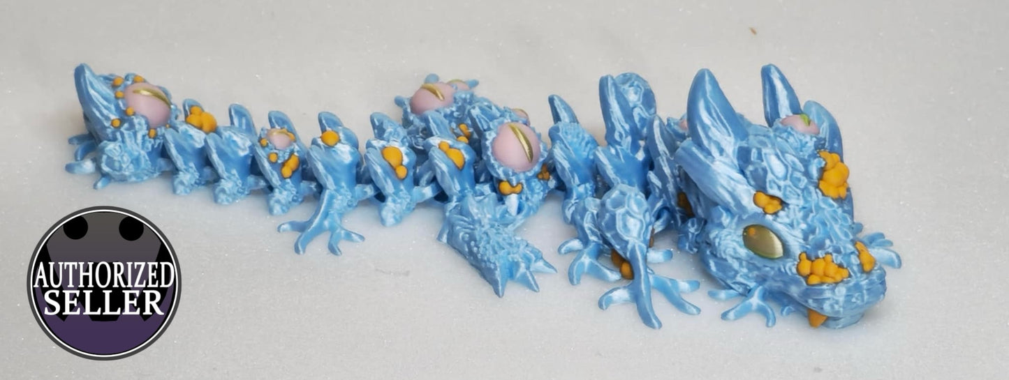 3d printed Infested Dragon, designed by Cinderwing 3d
