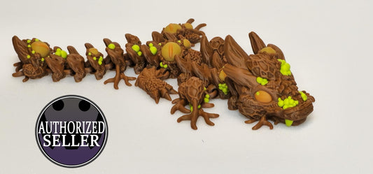 3d printed Infested Dragon, designed by Cinderwing 3d
