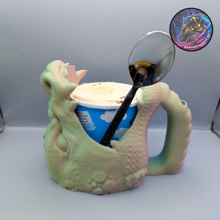 Dragon Ice Cream Pint Holder, Designed by Kekreations