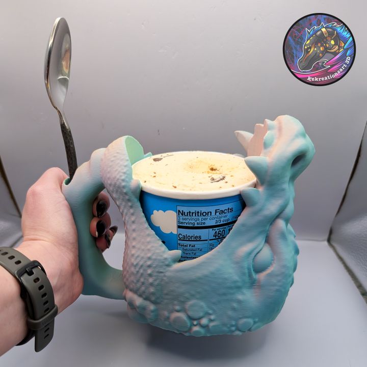 Dragon Ice Cream Pint Holder, Designed by Kekreations