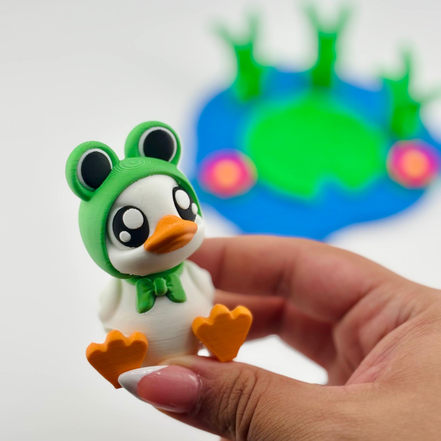 Ducky Frog with Pond, designed by SugarPaws3D