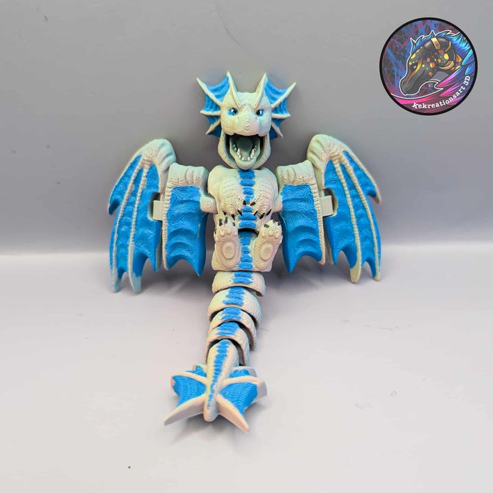 Flexi Chompy Dragon Fidget, designed by Kekreations