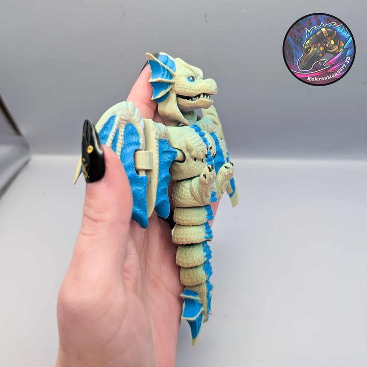 Flexi Chompy Dragon Fidget, designed by Kekreations