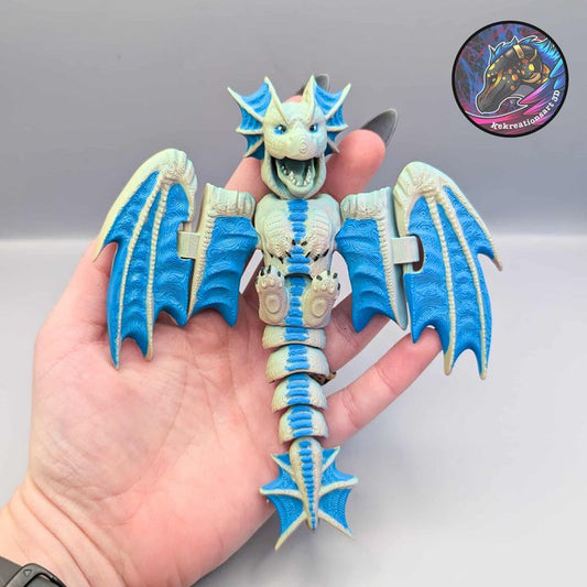 Flexi Chompy Dragon Fidget, designed by Kekreations
