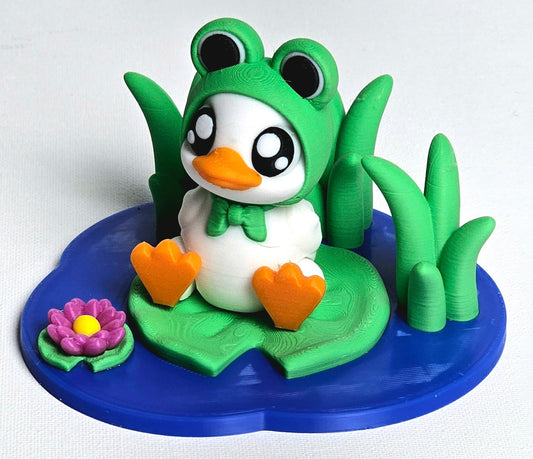 Ducky Frog with Pond, designed by SugarPaws3D