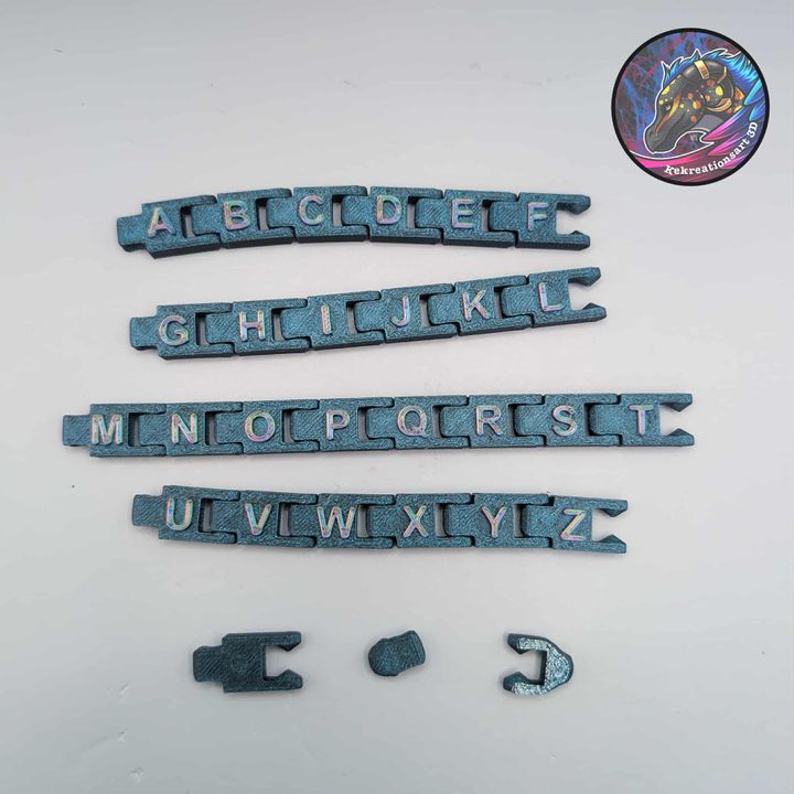 Modular Alphabet Bracelet, designed by Kekreations