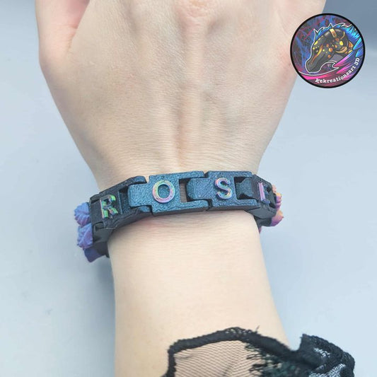 Modular Alphabet Bracelet, designed by Kekreations