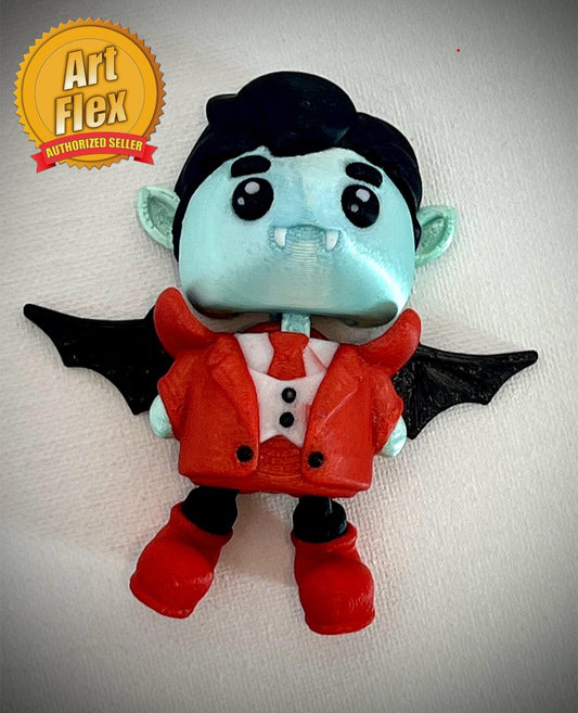 3d printed, multicolor, Dracula, designed by Art Flex.