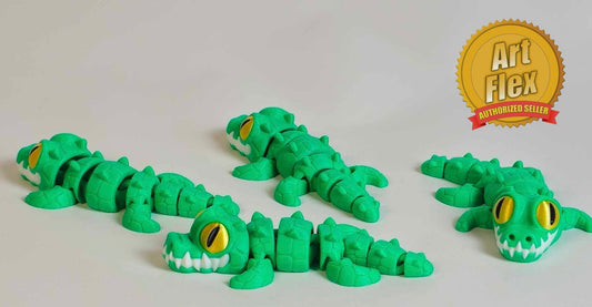 3d Printed Flexi Crazy Crocodile Designed by Art Flex