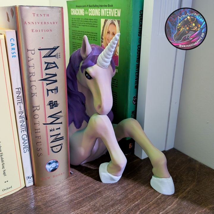 Unicorn Book Nook Shelf Décor, designed by Kekreations