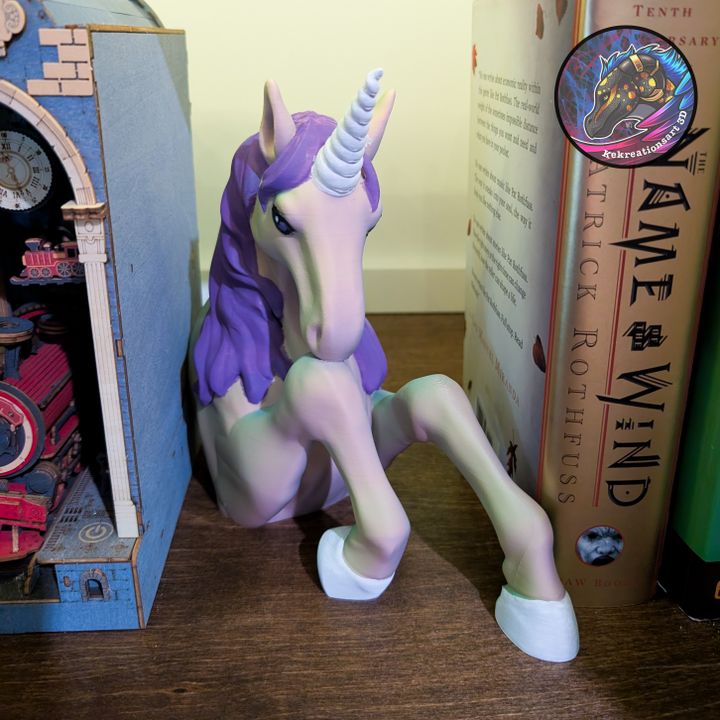 Unicorn Book Nook Shelf Décor, designed by Kekreations