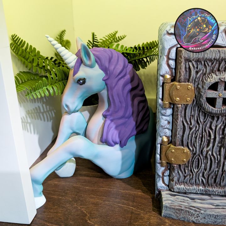 Unicorn Book Nook Shelf Décor, designed by Kekreations