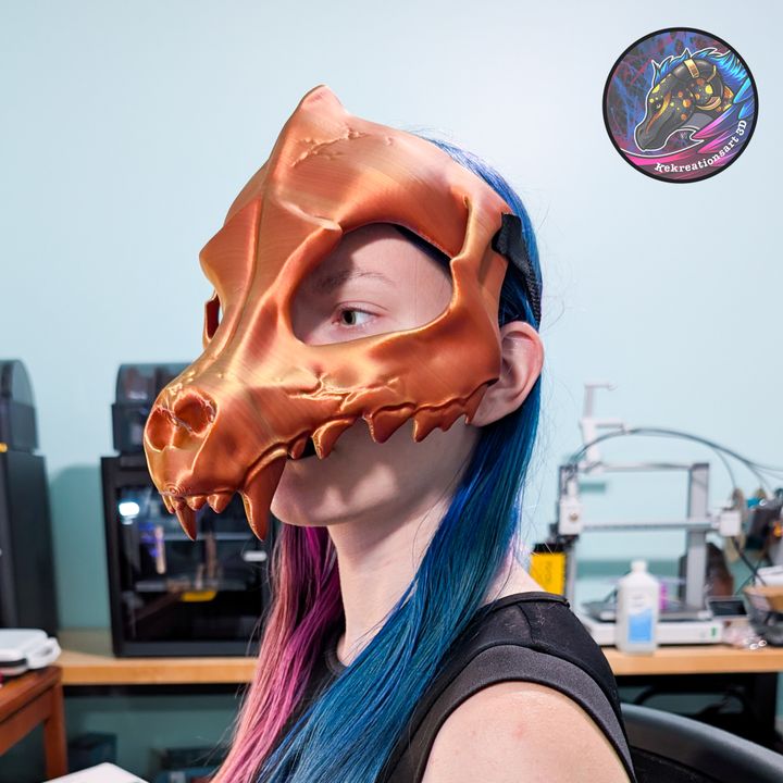 Wolf Skull Mask designed by Kekreations